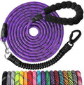 jenico Long Dog Leash 25FT: Heavy Duty Nylon Rope Leashes for Dogs Training with Reflective Threads Bungee and Padded Handle - Dog Lead for Large Small Medium Dogs Outside Walking Hiking
