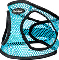 Bark Appeal Teal Netted Step-in Dog Harness for Large to Extra Large Sized Pets – Updated Sizing, Remeasuring is Essential – Soft Netted Mesh – Anti-Choke with Adjustable Strap & Heavy Duty Clip – XL