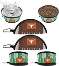 Pets First NCAA Texas Longhorns Collapsible Dog Travel Bowl Set, 2 Pack Food & Water Bowls for Dogs, Best Portable & Lightweight Leak-Proof Dog Bowls for Travel