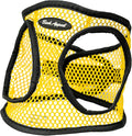 Bark Appeal Yellow Netted Step-in Dog Harness for X-Large to 2X-Large Pets – Updated Sizing, Remeasuring is Essential – Soft Netted Mesh – Anti-Choke with Adjustable Strap & Heavy Duty Clip – XXL