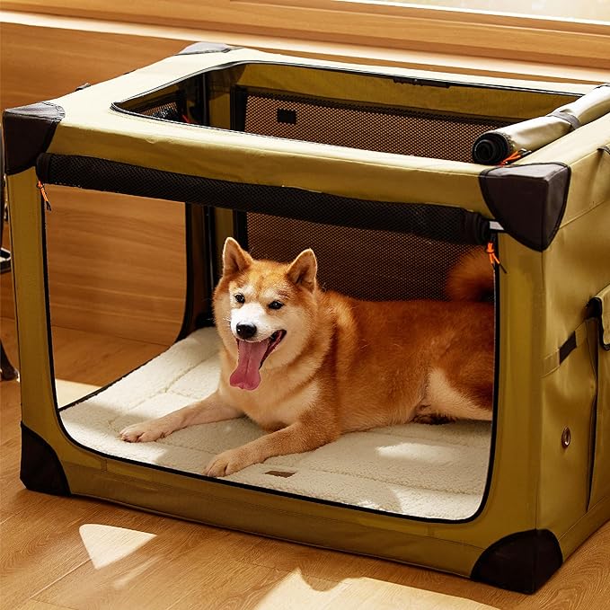 Bedsure Washable Dog Crate Bed for Large Dogs, Soft Foam Floor Pet Mat, Versatile Lightweight Pet Crate Pad for Cages