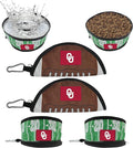 Pets First NCAA Oklahoma Sooners Collapsible Dog Travel Bowl Set, 2 Pack Food & Water Bowls for Dogs, Best Portable & Lightweight Leak-Proof Dog Bowls for Travel