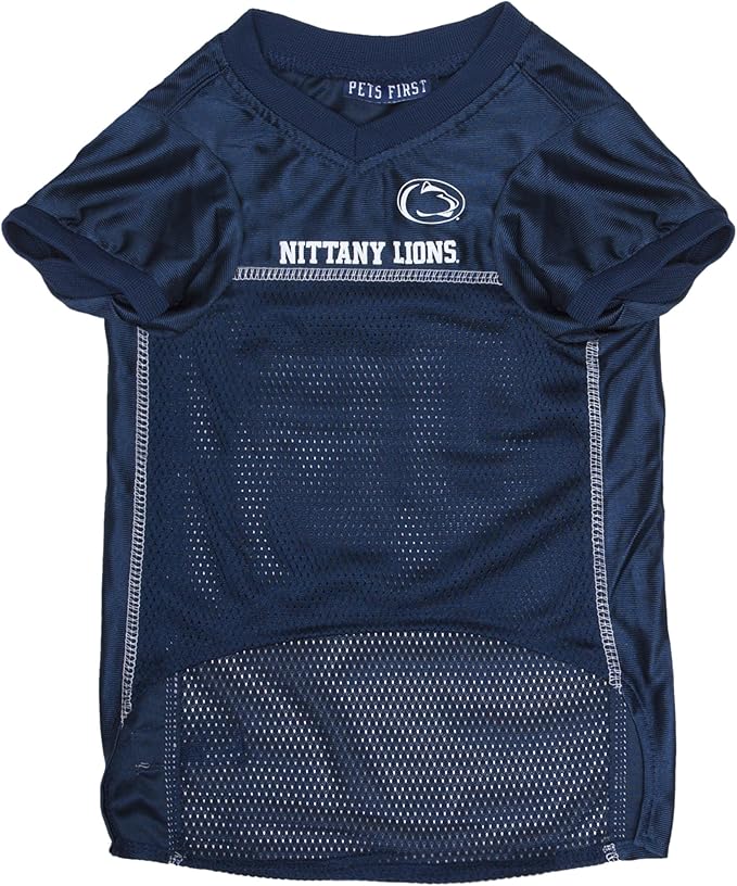 Pets First NCAA College Penn State Nittany Lions Mesh Jersey for DOGS & CATS, XX-Large. Licensed Dog Jersey with your Favorite Football/Basketball College Team