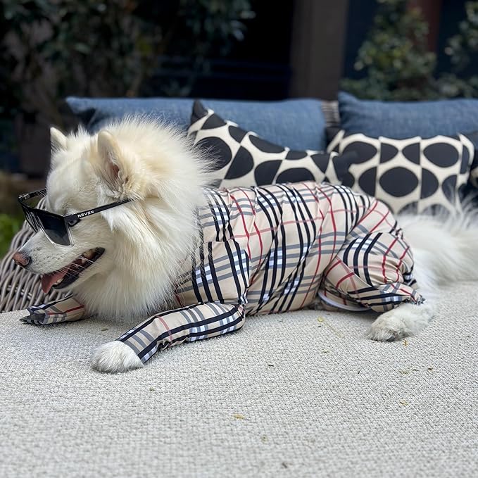 Shed Defender Original Dog Onesie for Dog Shedding, Seen on Shark Tank, Lightweight Breathable, Bodysuit for Dogs, Recovery Suit, Jumpsuit, Dog Body Suit, Shed Shirt, Post Surgery Onesie, Vet Approved