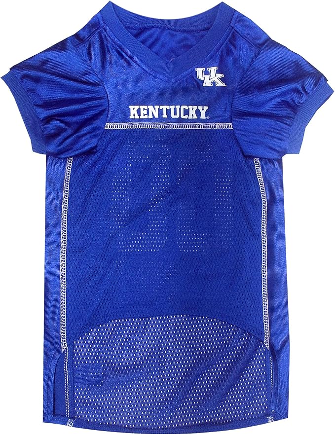 Pets First NCAA College Kentucky Wildcats Mesh Jersey for DOGS & CATS, Medium. Licensed Dog Jersey with your Favorite Football/Basketball College Team