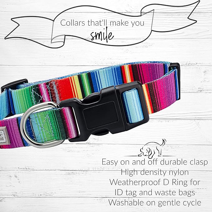 Lucky Love Dog - Adjustable Dog Collar with Easy Click Buckle for Large Dogs, Durable, & Comfortable for Male & Female Dogs, Pet Collar for Puppies & Adult Ones - Nacho, XL