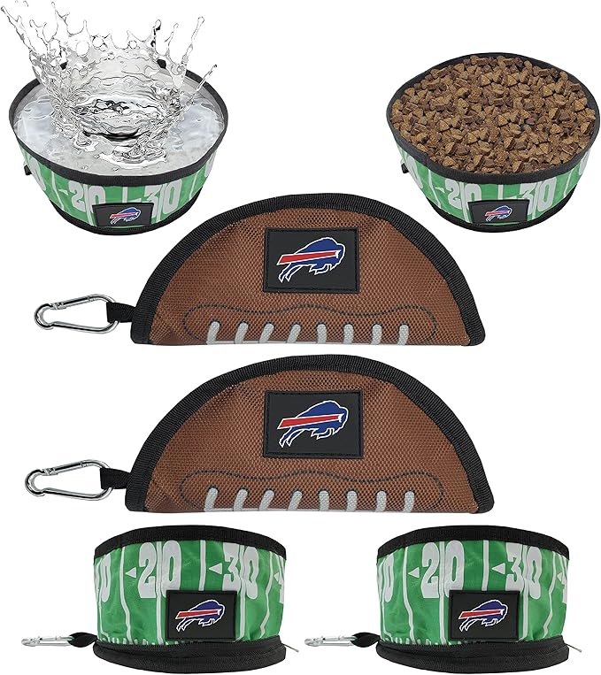 Pets First NFL Collapsible Pet Bowl