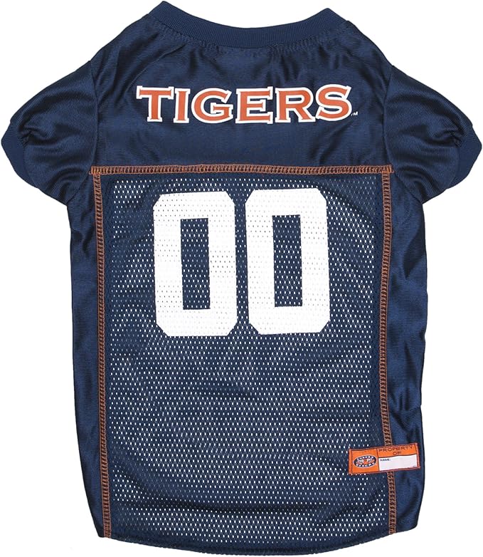 Pets First NCAA College AUburn Tigers Mesh Jersey for DOGS & CATS, X-Small.Licensed Dog Jersey with your Favorite Football/Basketball College Team
