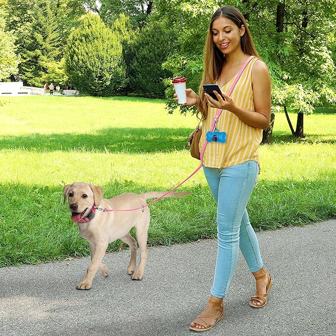 Jelly Pet Multi-Purpose European Style Leash l Made in America l Stronger Than Leather l Waterproof and Easy to Clean (5/8", Teal)